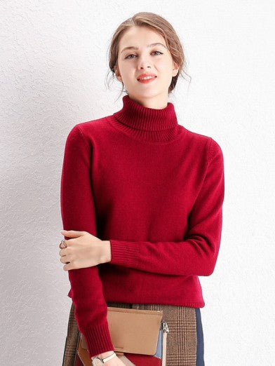 Pull Turtleneck avec Tricot Basique – Chaleur et Style Assurés