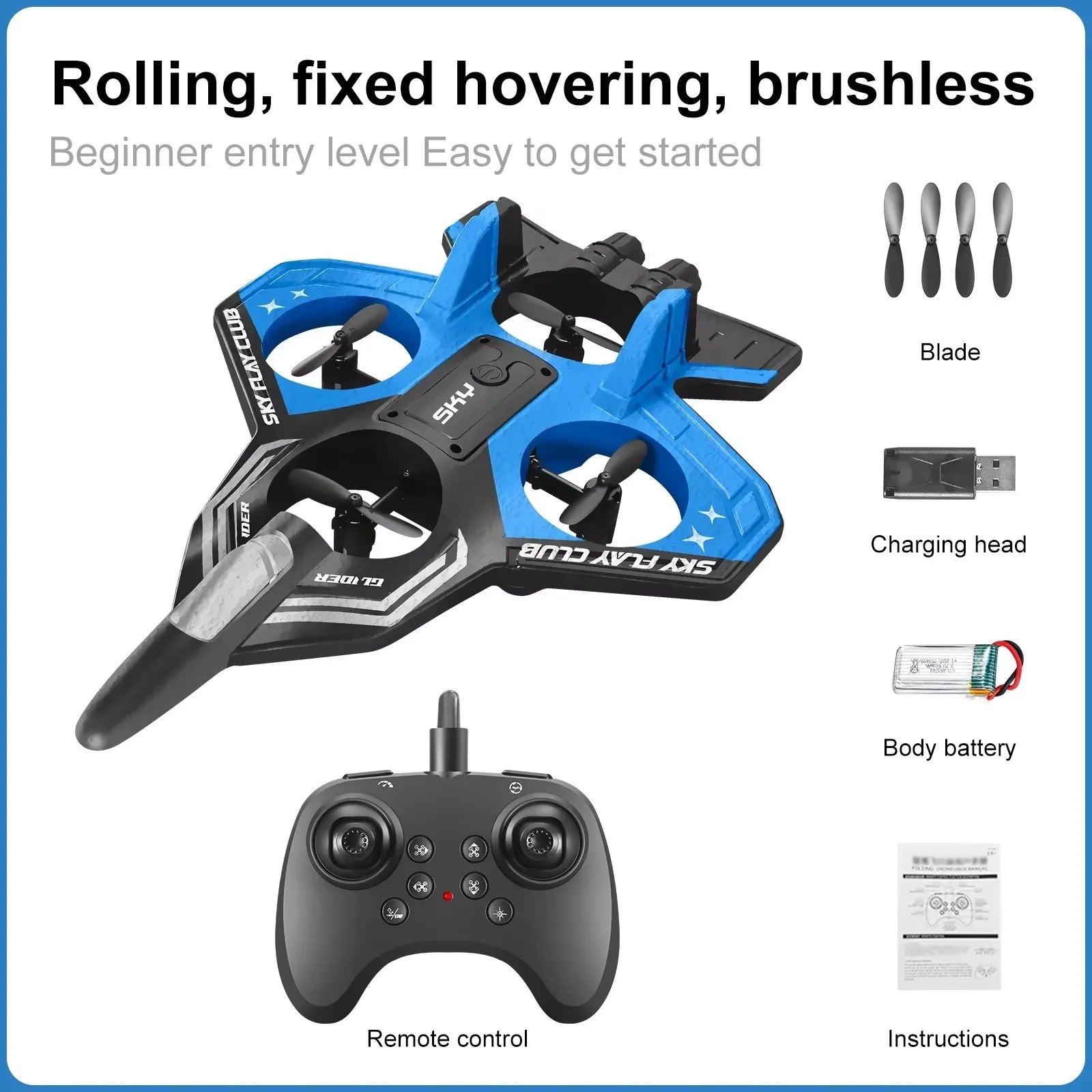 AeroGlide | Dynamic Lightweight Remote Control Airplane with LED Lights 11