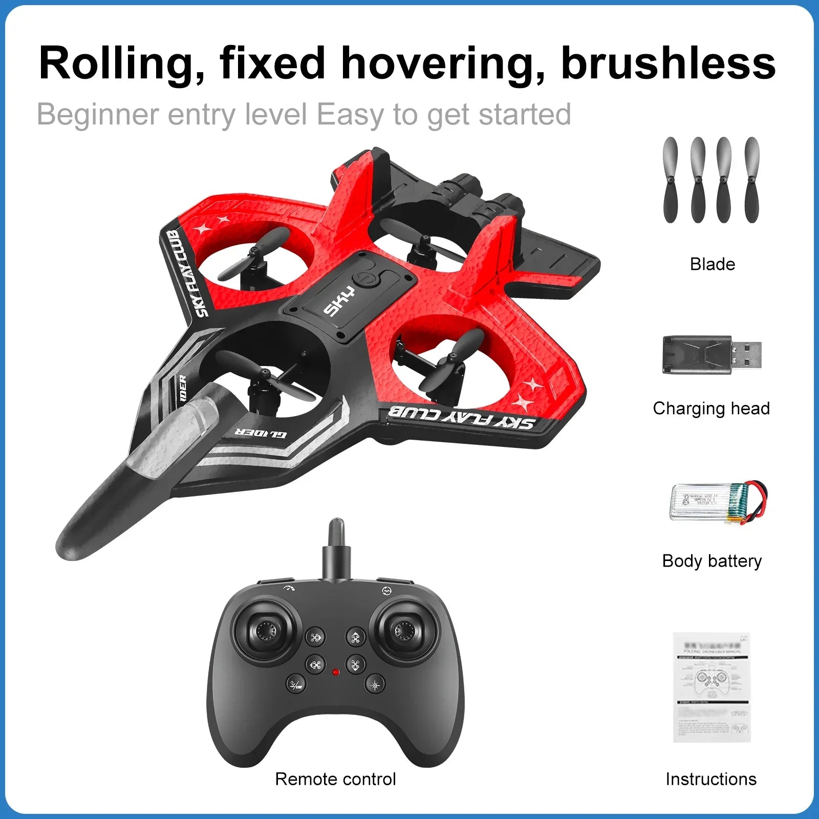 AeroGlide | Dynamic Lightweight Remote Control Airplane with LED Lights 7