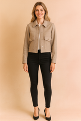 Alicja | Short jacket with pockets 3