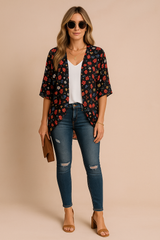 Amiri | Airy Womens Kimono with Print 4