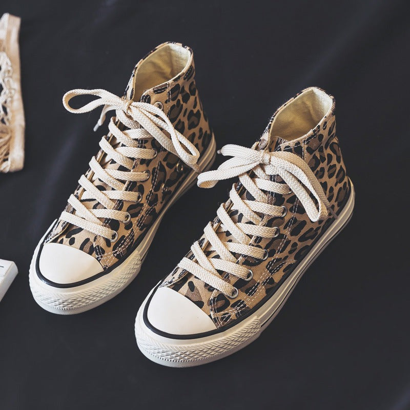 Animal Print High-Top Sneakers for Unisex – Bold & Trendy Style 0