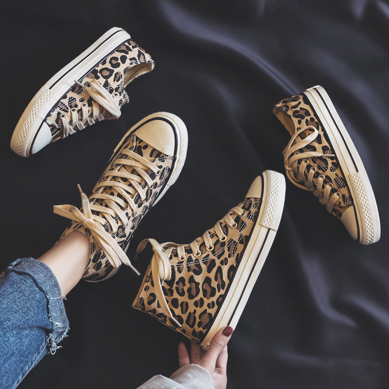 Animal Print High-Top Sneakers for Unisex – Bold & Trendy Style 2