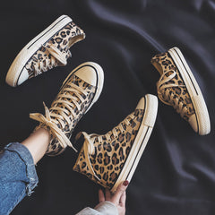 Animal Print High-Top Sneakers for Unisex – Bold & Trendy Style 2