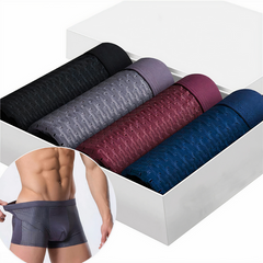 Bamboo Men's Boxer Shorts (Set of 10) - Daan 0