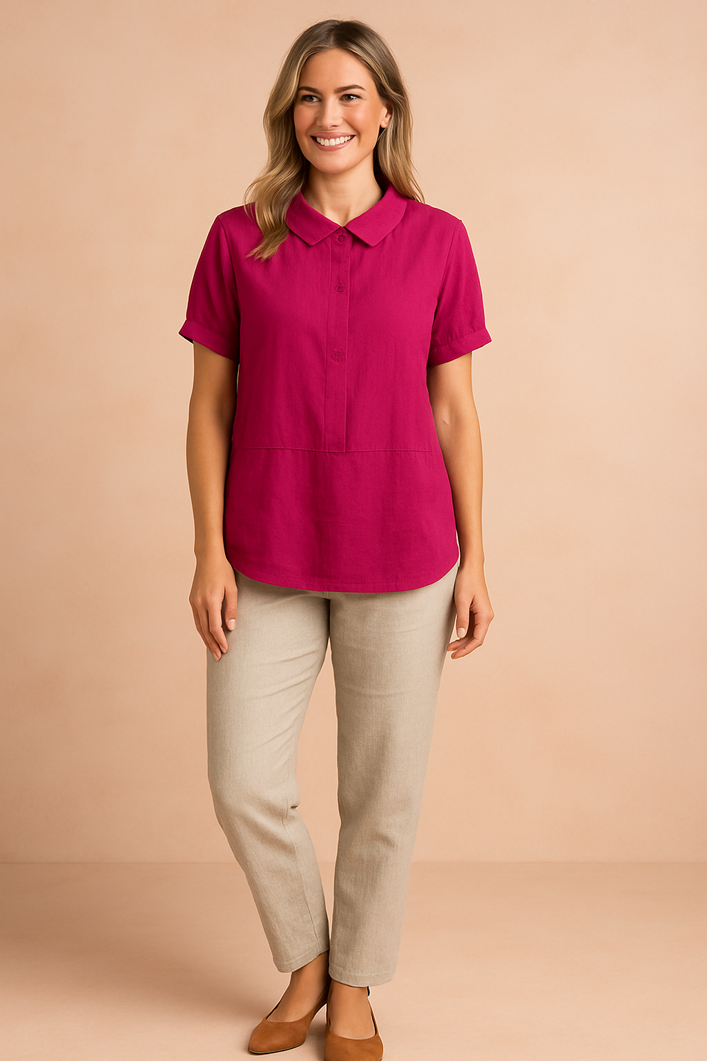 Bella | Cropped top with collar 1