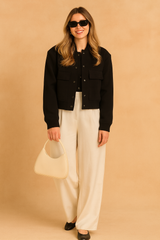 Bella | Women's Short Long Sleeve Bomber Jacket 2