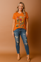 Berry | T-shirt with a Plant Motif 2