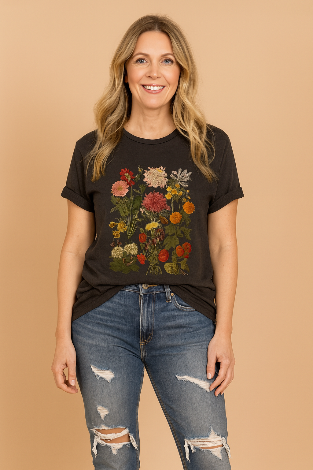 Berry | T-shirt with a Plant Motif 3