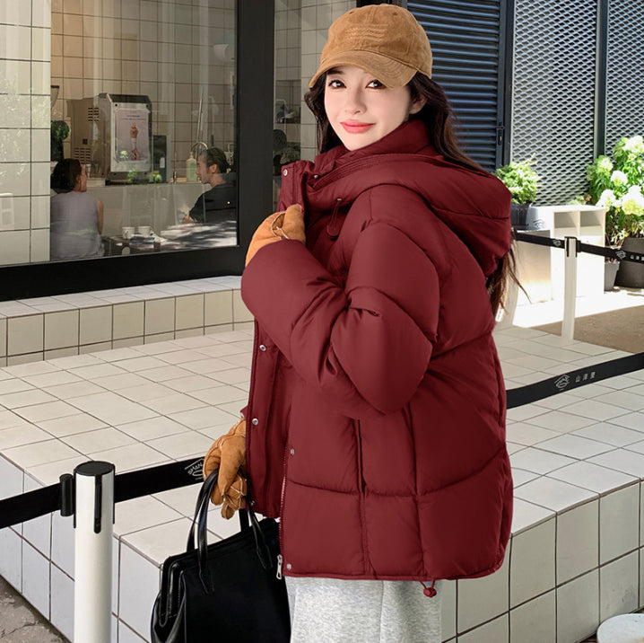 Black down jacket for women | With hood 2