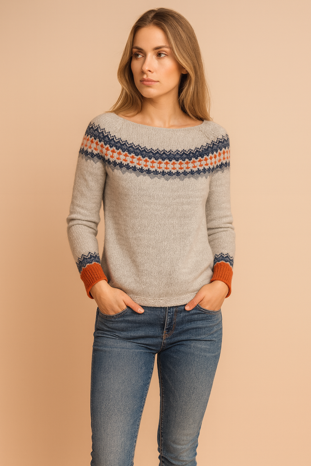 Boho Pattern Pullover | Geometric Pattern Sweater 0