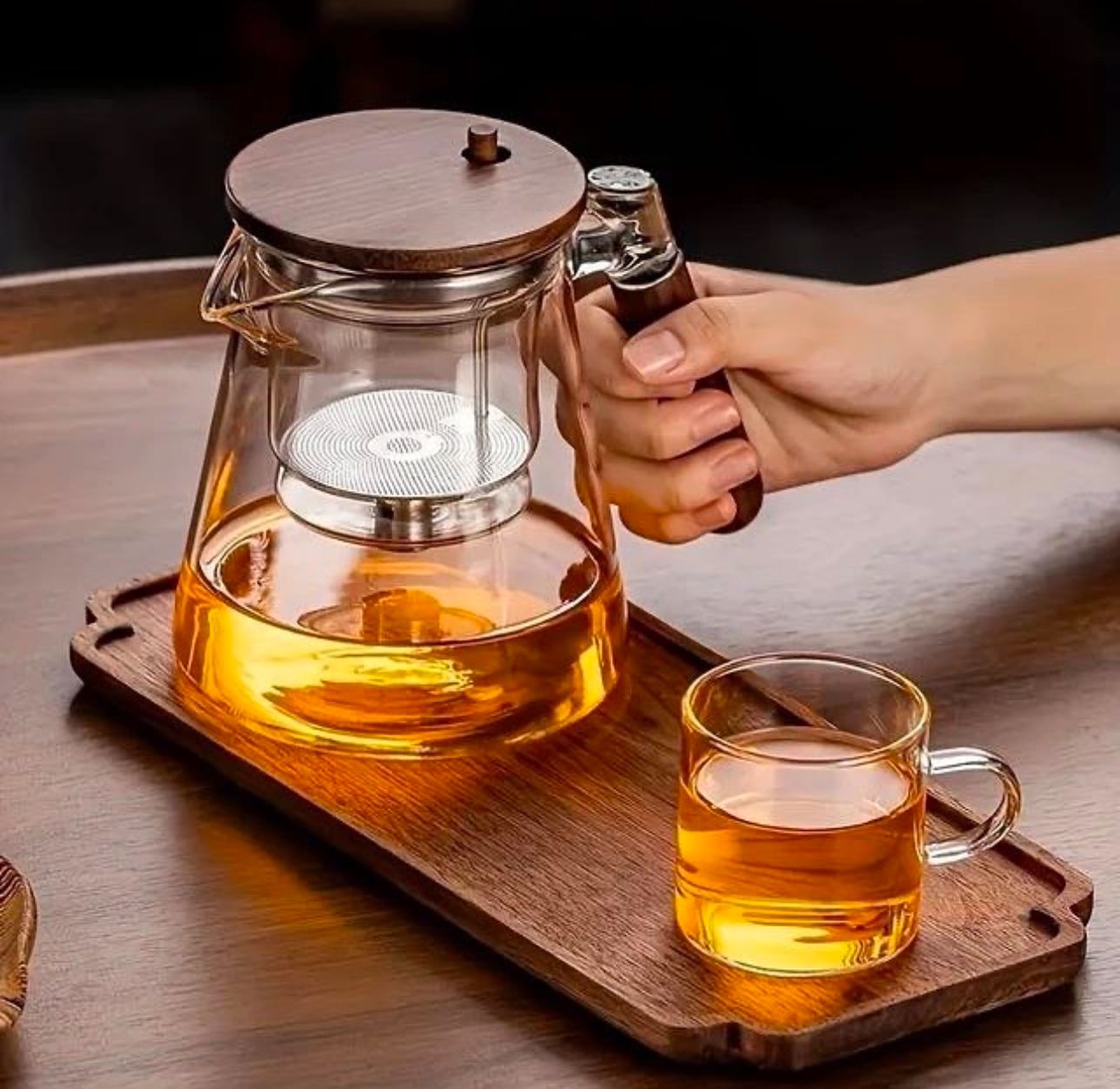 Borosilicate Bliss | Heat-Resistant Glass Teapot with Infuser 2
