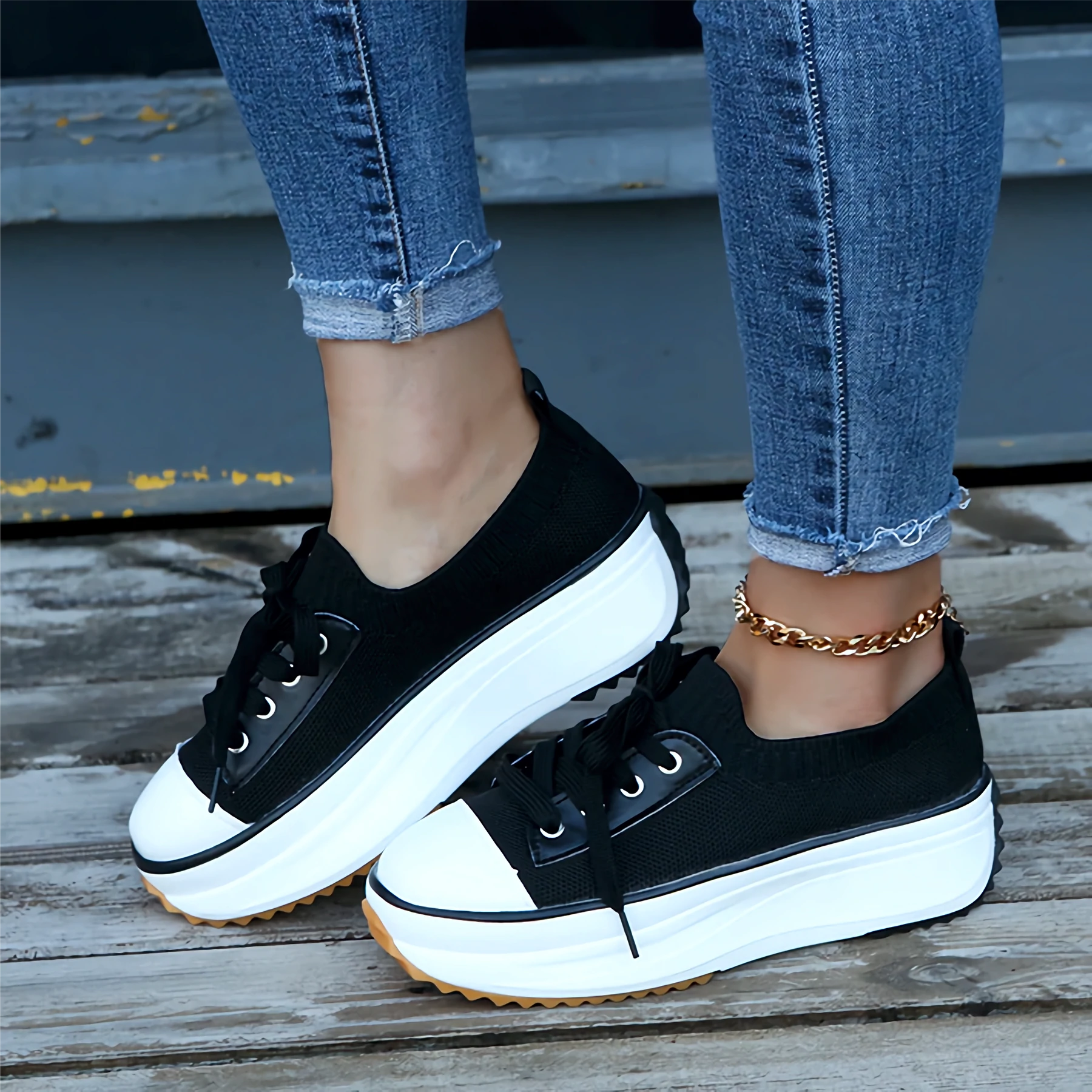 Breathable Platform Sneakers for Women – Stylish & Comfortable Fit 4