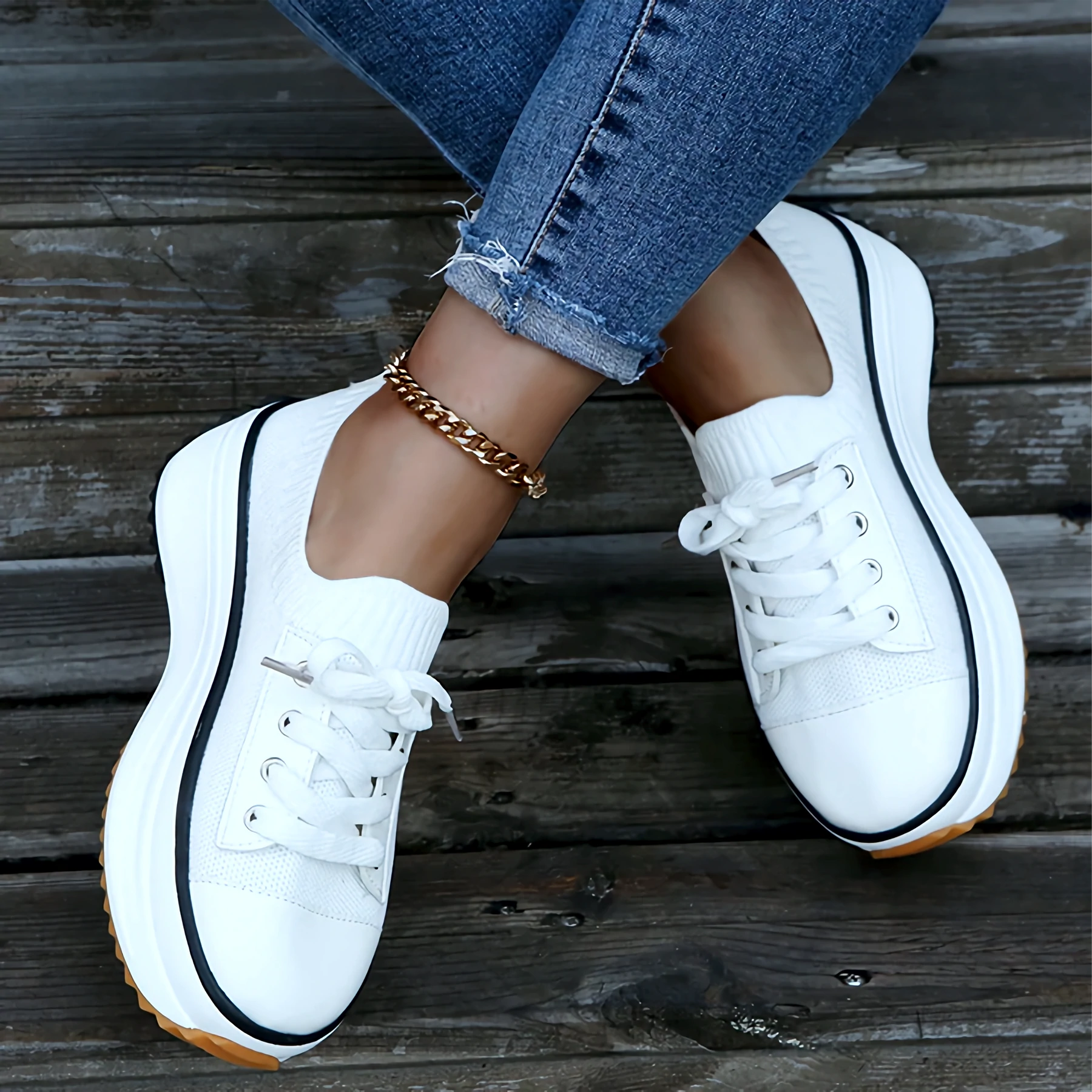 Breathable Platform Sneakers for Women – Stylish & Comfortable Fit 8