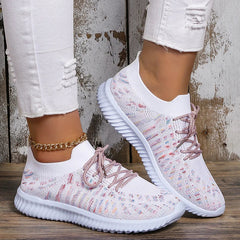 Breathable Slip-On Sneakers for Women – Lightweight & Stylish Walking Shoes 0