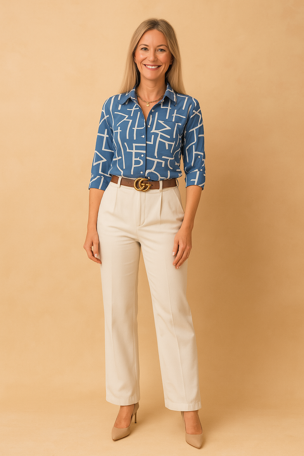 CARMEN | Chic printed shirt blouse 0