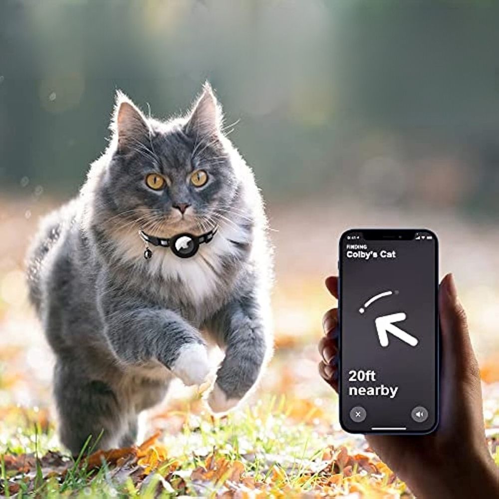 CAT GPS tracker collar with quick release and reflective design for improved night visibility 1