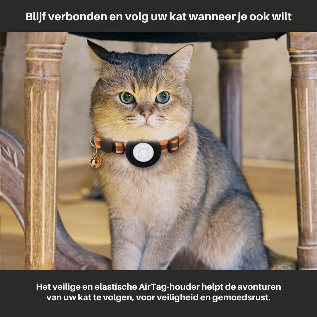 CAT GPS tracker collar with quick release and reflective design for improved night visibility 2