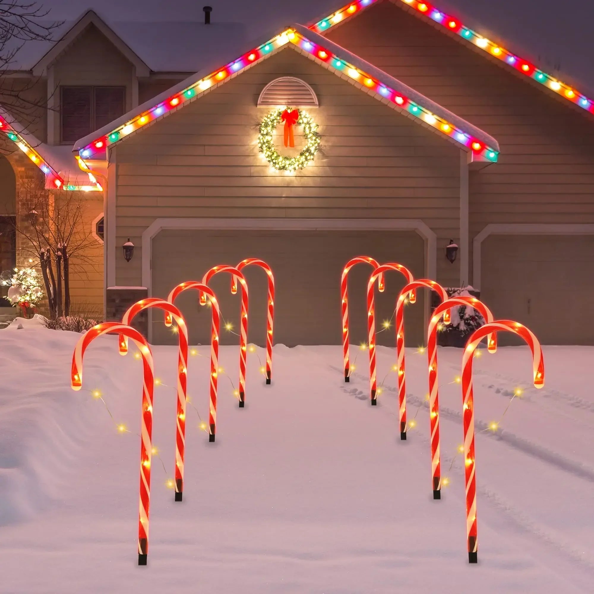CandyCaneLuxe | Waterproof LED Christmas Lights for Outdoor Decor 1