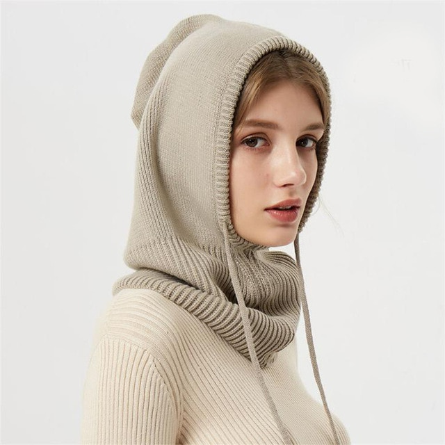 Cashmere winter knitted hat 4