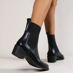 Chunky Heel Chelsea Boots for Women – Stylish Footwear for All-Day Comfort 2