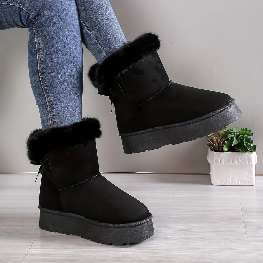Cozy Slip-On Winter Boots for Women – Effortless Style & Warmth 0