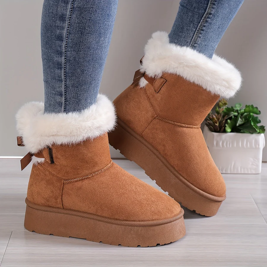 Cozy Slip-On Winter Boots for Women – Effortless Style & Warmth 1