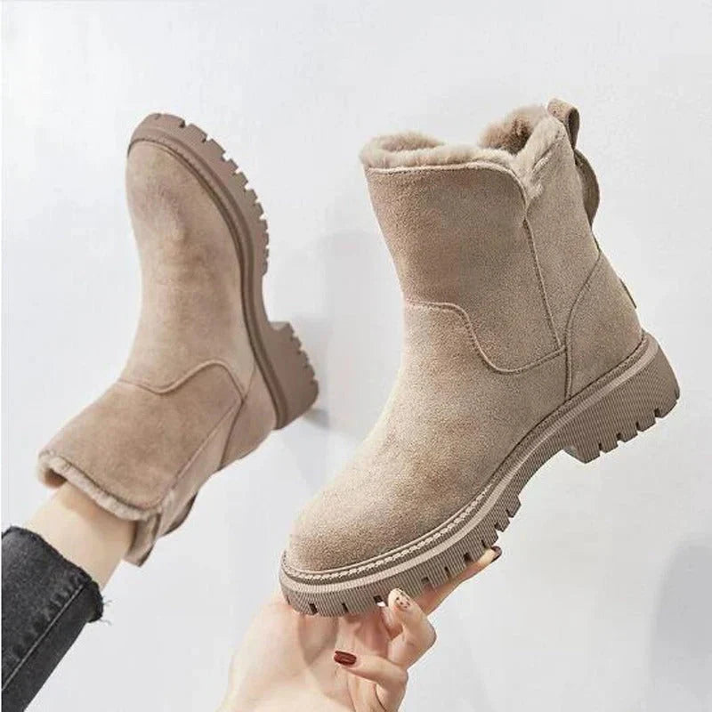 Cozy Velvet Snow Boots for Women – Stylish & Warm 0