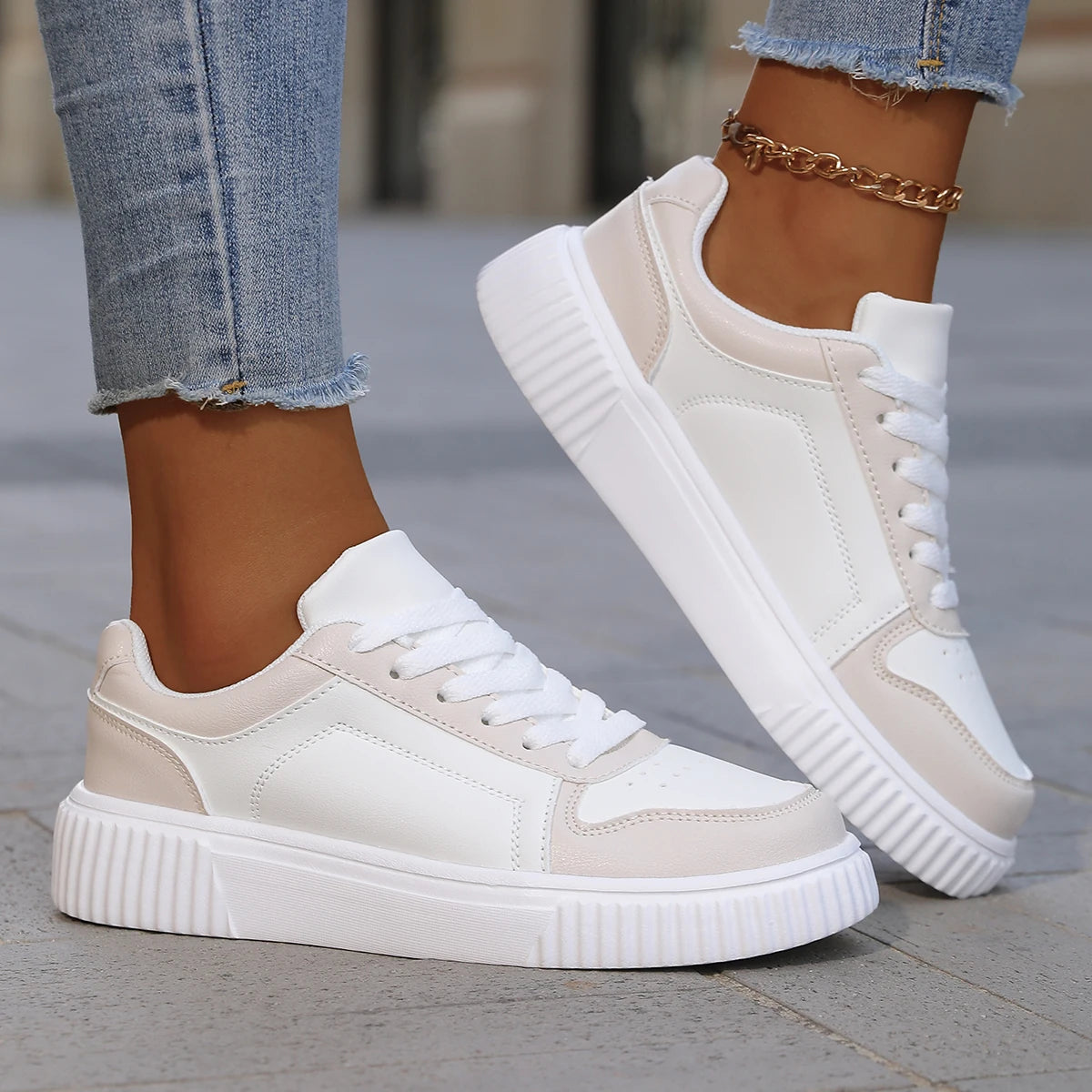 Cushioned Casual Sneakers for Women – Non-Slip Grip Comfort Design 4