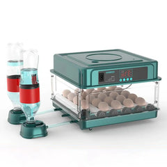 Digital incubator with adjustable tray - EU plug, light meter and turning function for hatching chicks, birds and more 1