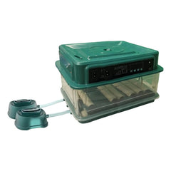 Digital incubator with adjustable tray - EU plug, light meter and turning function for hatching chicks, birds and more 3