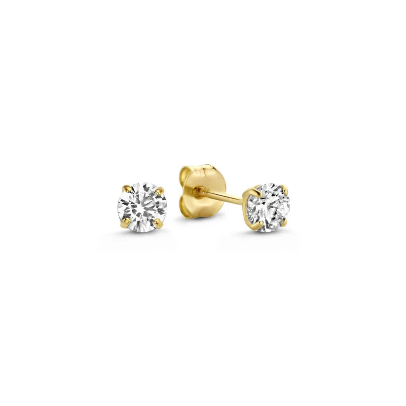 Elegant Gold Earrings with Sparkling Stones – Perfect for Any Occasion 8
