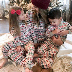 Family Christmas Pajamas Set Matching Cotton Sleepwear for All Ages 1