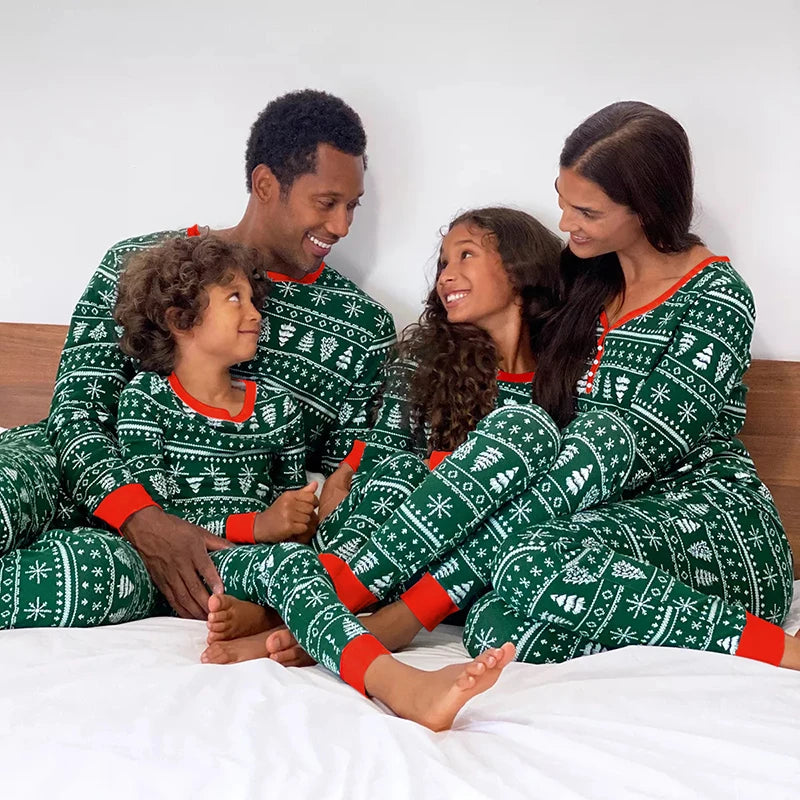 Family Christmas Pajamas Set Matching Cotton Sleepwear for All Ages 7