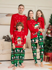 Family Matching Christmas Pajamas Set for Women and Kids Cotton 0