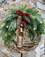 Farmhouse Christmas Wreath, Boho Wreath, Holiday Wreath 3