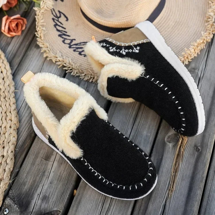 Faux Fur Lined Ankle Boots for Women – Cozy & Stylish Comfort 1
