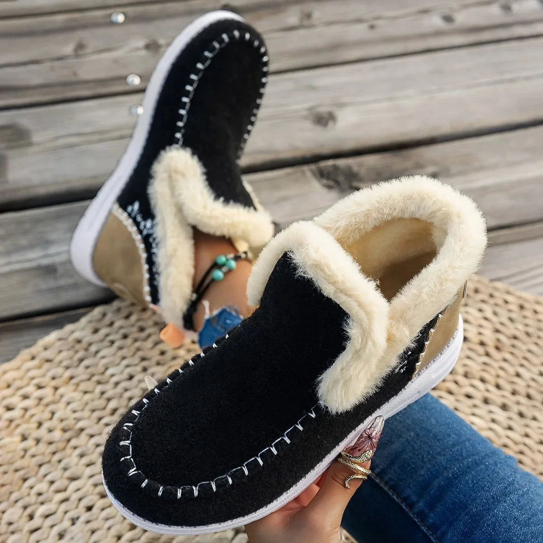Faux Fur Lined Ankle Boots for Women – Cozy & Stylish Comfort 3