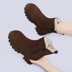 Faux Fur Lined Ankle Boots for Women – Stylish & Warm 0