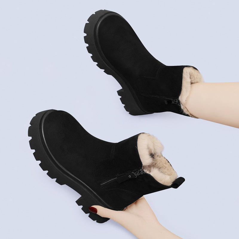 Faux Fur Lined Ankle Boots for Women – Stylish & Warm 2