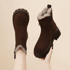 Faux Fur Lined Ankle Boots for Women – Stylish & Warm 3