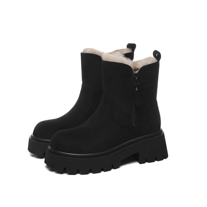 Faux Fur Lined Ankle Boots for Women – Stylish & Warm 4