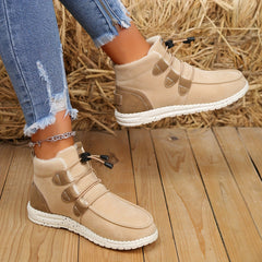 Fleece-Lined Sneaker Boots – Warm & Stylish Winter Footwear for Women 1