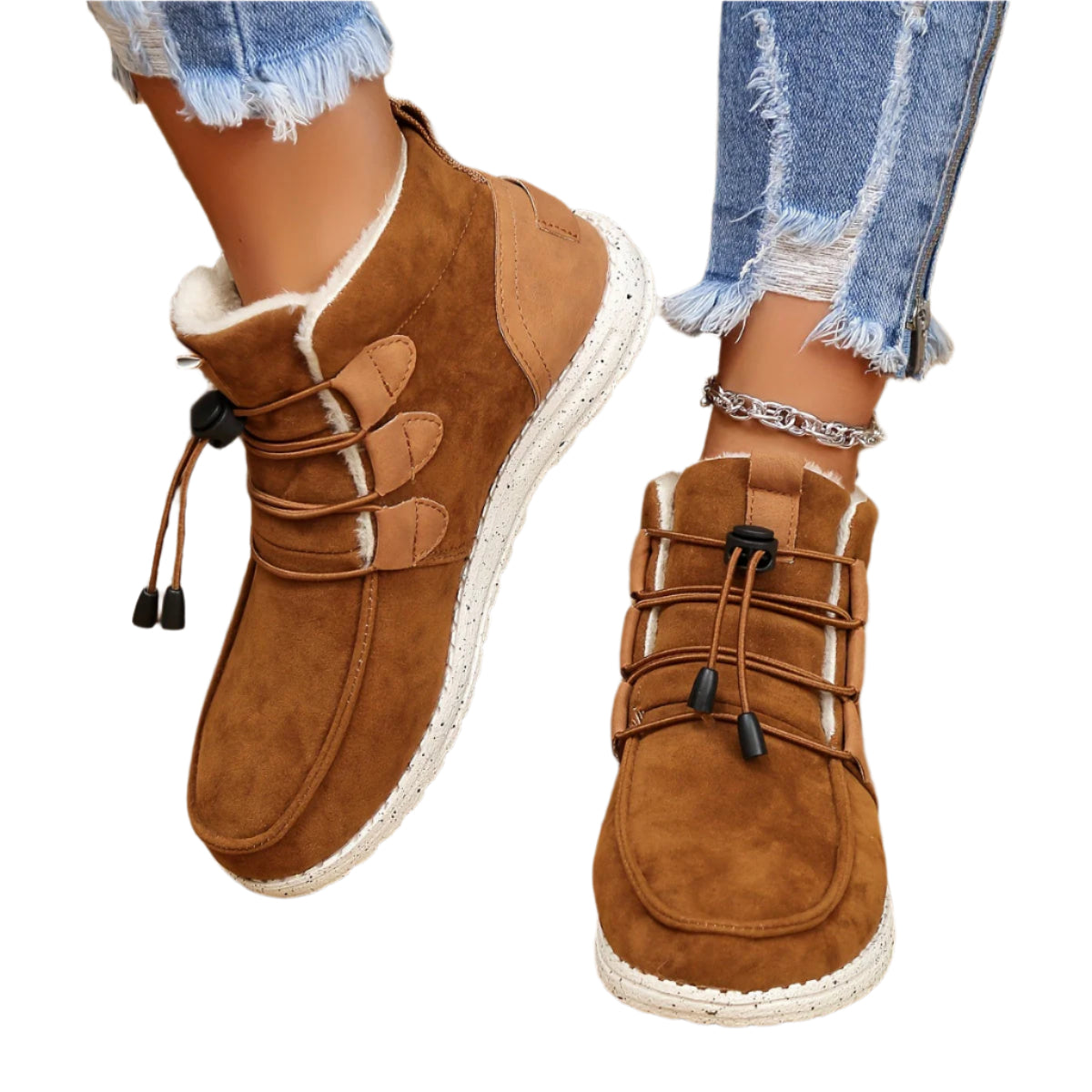 Fleece-Lined Sneaker Boots – Warm & Stylish Winter Footwear for Women 6