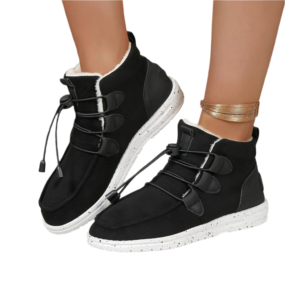 Fleece-Lined Sneaker Boots – Warm & Stylish Winter Footwear for Women 8