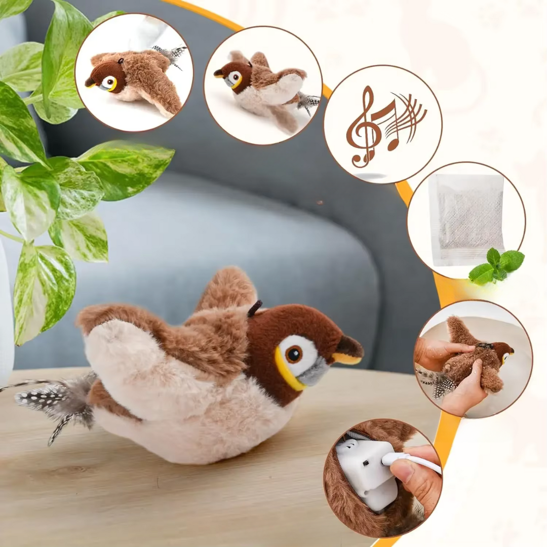 Fluttering bird cat toy 1