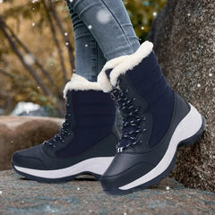 Fur-Lined Platform Snow Boots for Women – Cozy & Stylish Winter Footwear 1