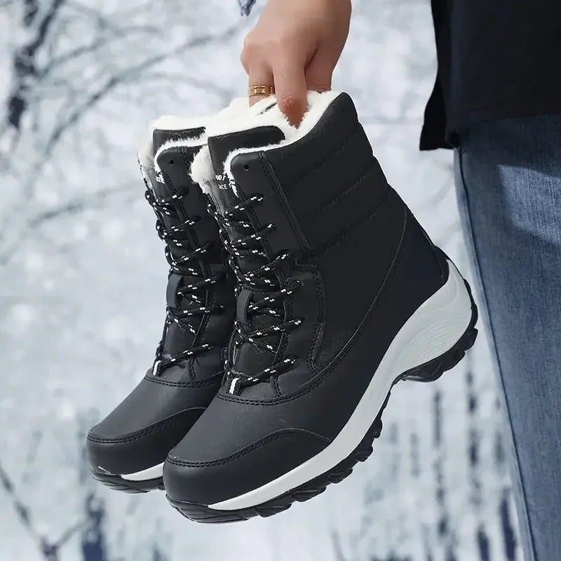 Fur-Lined Platform Snow Boots for Women – Cozy & Stylish Winter Footwear 2