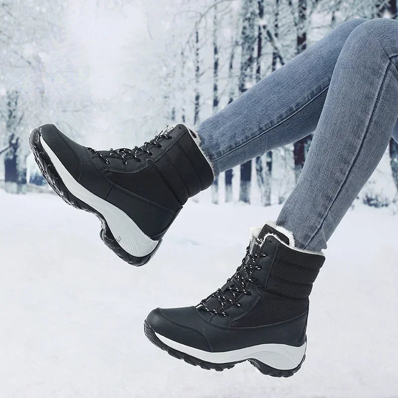 Fur-Lined Platform Snow Boots for Women – Cozy & Stylish Winter Footwear 4