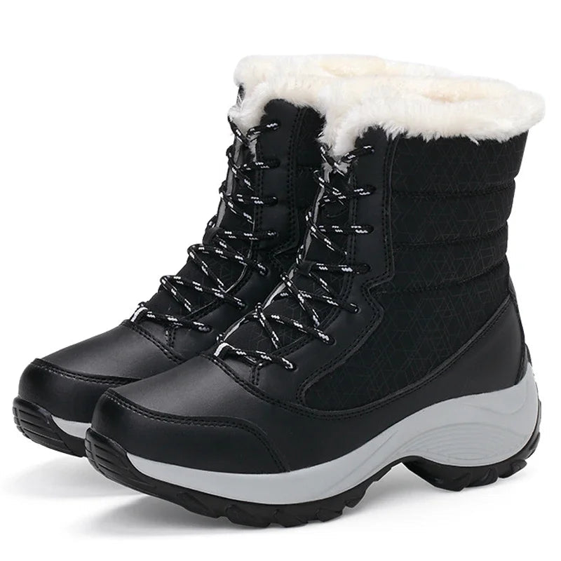 Fur-Lined Platform Snow Boots for Women – Cozy & Stylish Winter Footwear 9